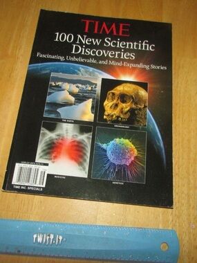 Time magazine 100 New Scientific Discoveries  Black Cover Coffee Table 2011